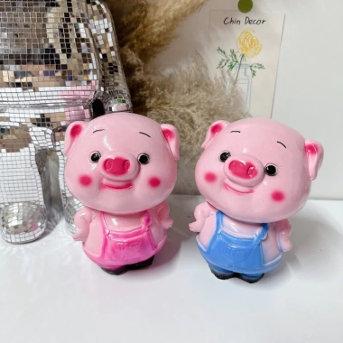 Heo Đất Mặc Yếm Size Bé 17x13x12cm Màu Xanh Hồng - Đéc Ca Rẻ Bất Ngờ Chỉ 44000đ 2 Heo Đất Mặc Yếm Size Bé 17x13x12cm Màu Xanh Hồng - Đéc Ca Rẻ Bất Ngờ Chỉ 44000đ 2