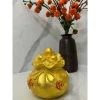Heo Đất Tiết Kiệm Túi Hũ Vàng Tài Lộc Nhỏ Màu Vàng Đồng Quà Tặng và Ống Đựng Tiền 6