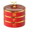 Hộ Gia Đình Xoay Hộp Kẹo Ngăn Khô Hạt Hướng Dương Nhẹ Sang Trọng - Giá chỉ 78 591 5