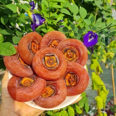 Hồng sấy dẻo nguyên trái Đà Lạt 500gr - Hồng treo gió dẻo ngon loại 1 giá chỉ 22000đ 2