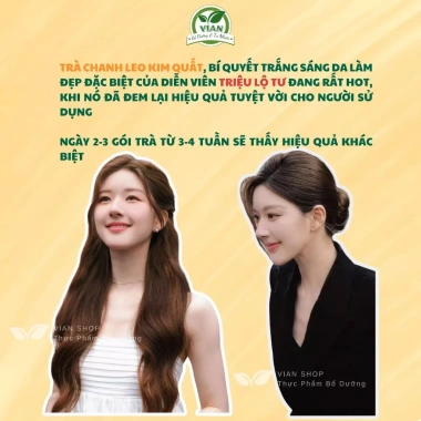 [Hộp 30 gói tặng Mật Ong + 2 gói thêm] Trà Chanh Dây Kim Quất Triệu Lộ Tư - Detox đẹp da, thanh nhiệt (CD) 2