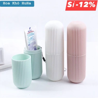 Hộp đựng bàn chải, kem đánh răng, cốc đánh răng du lịch đa năng tiện dụng 2