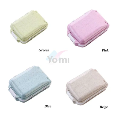 Hộp Đựng Thuốc Chia Ngăn Rơm Lúa Mạch Chống Ẩm Tiện Dụng Du Lịch Giá Rẻ 5