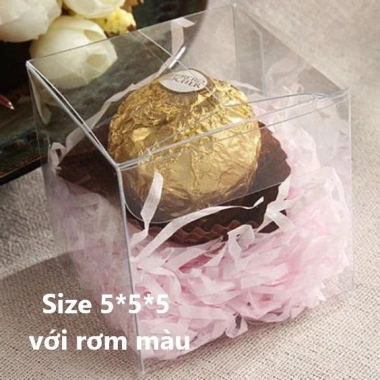 Hộp Mica PET trong suốt Set 10/5 – Đựng nến, bánh, kẹo, quà sinh nhật, event – Giá 45k