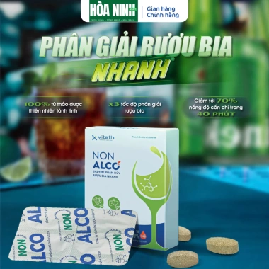 Hộp mới Non Alco 12 viên ngậm giải rượu, giảm 70% cồn trong 40 phút - giá 450.000 2