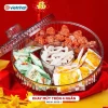 Hộp Mứt Tết Trong Suốt 2 Tầng 1 Tầng, Khay Đựng Bánh Kẹo Mẫu Mới 2.026 Giá 120.000 VND