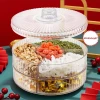 Hộp Mứt Tết Trong Suốt 2 Tầng 1 Tầng, Khay Đựng Bánh Kẹo Mẫu Mới 2.026 Giá 120.000 VND 4