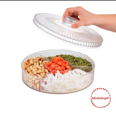 Hộp Mứt Tết Trong Suốt 2 Tầng 1 Tầng, Khay Đựng Bánh Kẹo Mẫu Mới 2.026 Giá 120.000 VND