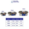 Hộp Thực Phẩm Inox 304 Likado Nắp Trong Suốt 420ml-1.600ml Giá Tốt 144k 3