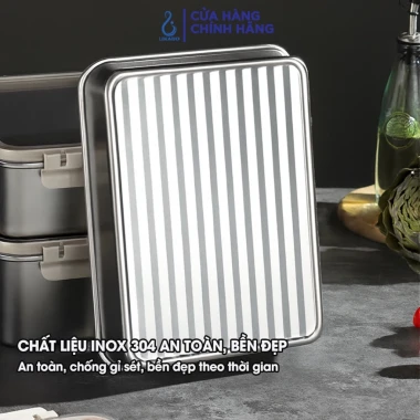 Hộp Thực Phẩm Inox 304 Likado Nắp Trong Suốt 420ml-1.600ml Giá Tốt 144k 4