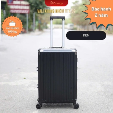 HTK02 - Vali Khung Nhôm cao cấp, Bọc Kim Loại 4 Góc, Có Ngăn Để Cốc, Chịu Lực 100kg, Bảo hành 2 năm, Hàng VN Chất Lượng 6