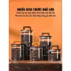 Hũ Thuỷ Tinh Nắp Kín Có Tay Cầm, Lọ Thuỷ Tinh Nắp Gỗ Borosilicate Chịu Nhiệt, Không Chứa Chì Cao Cấp 3