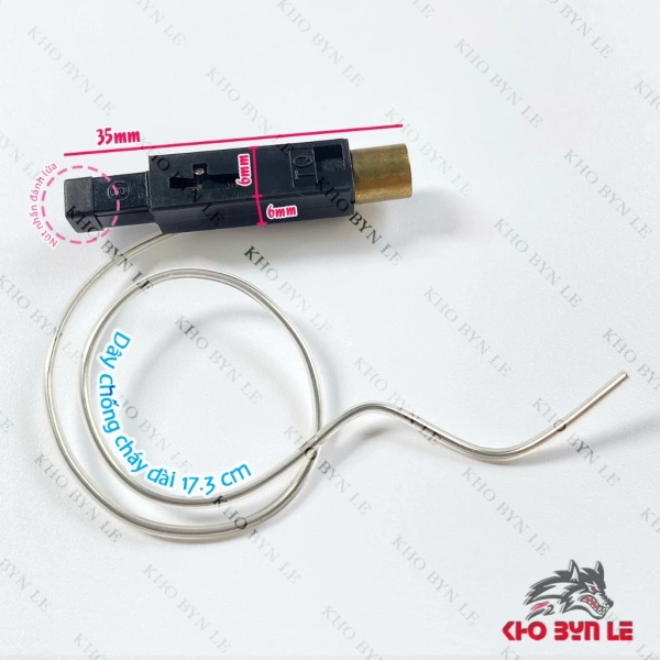 Hình ảnh sản phẩm Ic Dây Đánh Lửa Điện Tử Mini 35x8mm Dài 19,7cm cho Bật Lửa, Hộp Quẹt Gas Giá Ưu Đãi 17.000 VND