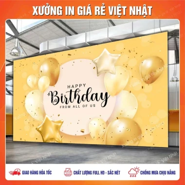 In Phông Sinh Nhật Giá Rẻ - Mẫu Sẵn Thiết Kế In Nhanh Chỉ 160k 2