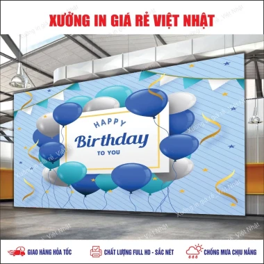 In Phông Sinh Nhật Giá Rẻ - Mẫu Sẵn Thiết Kế In Nhanh Chỉ 160k 5