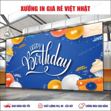 In Phông Sinh Nhật Giá Rẻ - Mẫu Sẵn Thiết Kế In Nhanh Chỉ 160k 6