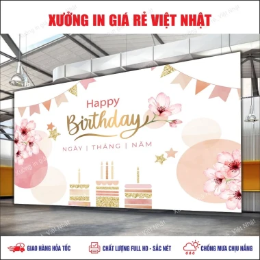 In Phông Sinh Nhật Giá Rẻ - Mẫu Sẵn Thiết Kế In Nhanh Chỉ 160k 24
