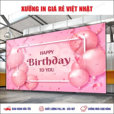 In Phông Sinh Nhật Giá Rẻ - Mẫu Sẵn Thiết Kế In Nhanh Chỉ 160k 25