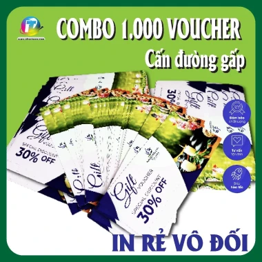 In Voucher Giá Rẻ - Phiếu Tích Điểm, Bảo Hành In Offset Sắc Nét C100-C300 Chỉ 260k 2