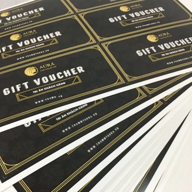 In Voucher Giá Rẻ - Phiếu Tích Điểm, Bảo Hành In Offset Sắc Nét C100-C300 Chỉ 260k 8