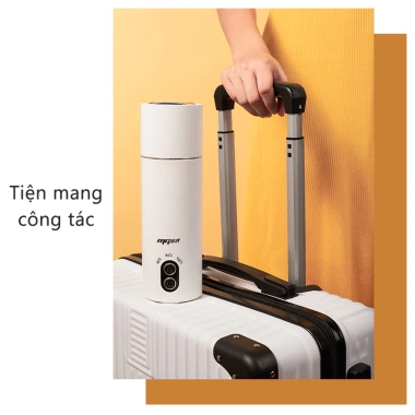 KAWU bình đun nước pha sữa cầm tay mini 500ml inox, máy hâm sữa du lịch, siêu nhẹ, 608.888₫
