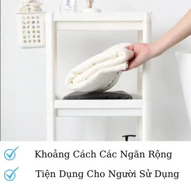 Kệ Đa Năng Nhà Tắm 3 Tầng Inochi - Đựng Mỹ Phẩm, Giày Dép, Sách Vở - Giá Cực Rẻ 149k 3
