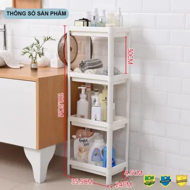 Kệ Đa Năng Nhà Tắm 3 Tầng Inochi - Đựng Mỹ Phẩm, Giày Dép, Sách Vở - Giá Cực Rẻ 149k 8