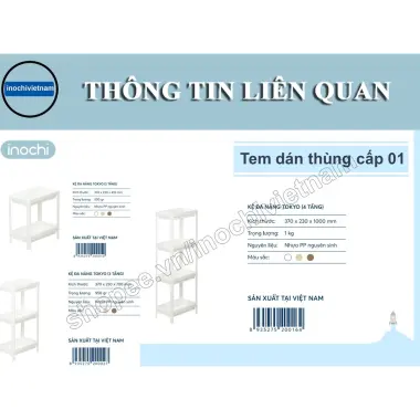 Kệ Đa Năng Nhà Tắm 3 Tầng Inochi - Đựng Mỹ Phẩm, Giày Dép, Sách Vở - Giá Cực Rẻ 149k 9