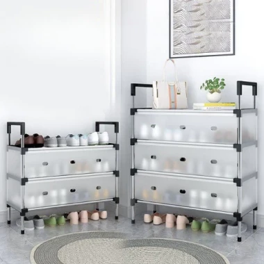 Kệ Giày Dép Inox 5 Tầng Chắn Bụi Gọn Gàng - Giảm 45.000đ 3