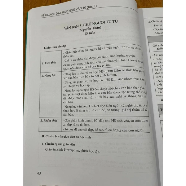 Hình ảnh sản phẩm Kế hoạch dạy học Ngữ văn 10 tập 1 - Bộ sách Kết nối tri thức, giá ưu đãi 174.600₫