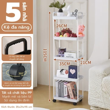 Kệ Nhựa 5 Tầng Có Bánh Xe Đa Năng Giá Rẻ - Kệ Để Đồ Tiện Lợi 4026 Giảm GiáCòn 87101đ 10 Kệ Nhựa 5 Tầng Có Bánh Xe Đa Năng Giá Rẻ - Kệ Để Đồ Tiện Lợi 4026 Giảm GiáCòn 87101đ 10