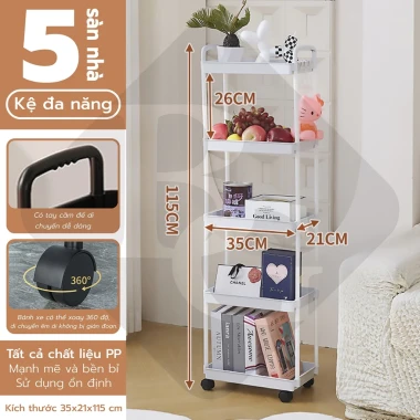 Kệ Nhựa 5 Tầng Có Bánh Xe Đa Năng Giá Rẻ - Kệ Để Đồ Tiện Lợi 4026 Giảm GiáCòn 87101đ 16 Kệ Nhựa 5 Tầng Có Bánh Xe Đa Năng Giá Rẻ - Kệ Để Đồ Tiện Lợi 4026 Giảm GiáCòn 87101đ 16