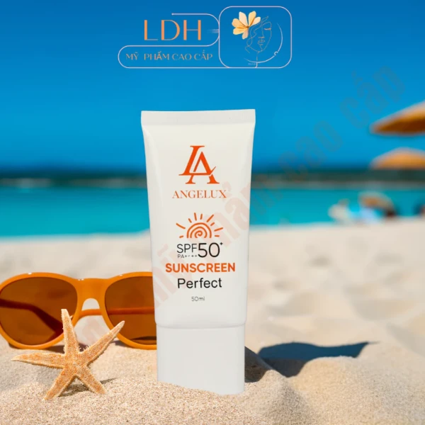 Hình ảnh sản phẩm Kem chống nắng ANGELUX SPF 50+ kiềm dầu nâng tone 50ml giá chỉ 225k