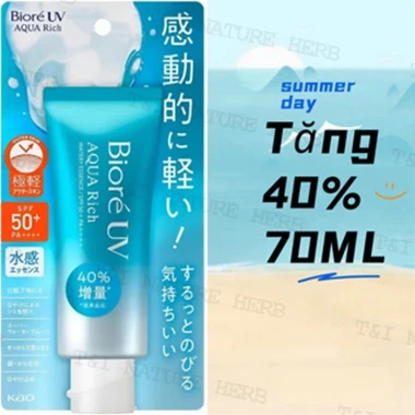 Kem Chống Nắng Biore UV Aqua Rich 70ml - Dưỡng Ẩm, Không Nhờn Rít, Giá Tốt 139k 7
