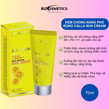 Kem chống nắng Calla Sun Cream SPF 50+ PA++++ bảo vệ da 70ml giá chỉ 179k 2