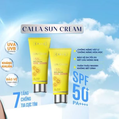 Kem chống nắng Calla Sun Cream SPF 50+ PA++++ bảo vệ da 70ml giá chỉ 179k 3