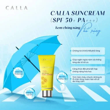 Kem chống nắng Calla Sun Cream SPF 50+ PA++++ bảo vệ da 70ml giá chỉ 179k 5