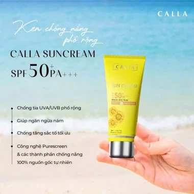 Kem chống nắng Calla Sun Cream SPF 50+ PA++++ bảo vệ da 70ml giá chỉ 179k 6