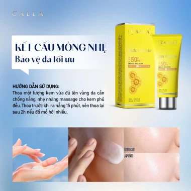 Kem chống nắng Calla Sun Cream SPF 50+ PA++++ bảo vệ da 70ml giá chỉ 179k 8
