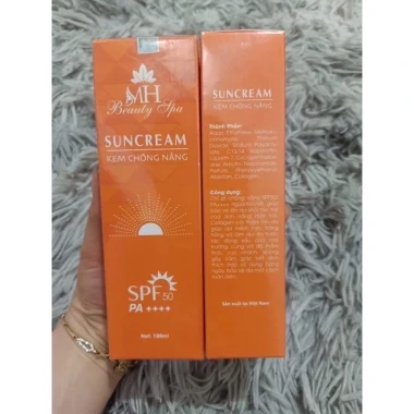 Kem chống nắng căng bóng Mh spa giảm 30% còn 110k - Bảo vệ da vượt trội giá 110000 VND 4 Kem chống nắng căng bóng Mh spa giảm 30% còn 110k - Bảo vệ da vượt trội giá 110000 VND 4
