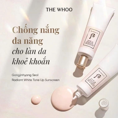 Kem Chống Nắng Dưỡng Trắng Da Whoo Radiant White Tone Up - Giảm 23% còn 30k 7