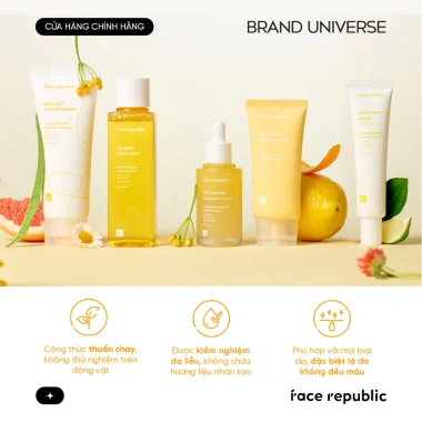 Kem Chống Nắng Gel Face Republic Glow Screen SPF50+ PA++++ 40ml - Sáng Da, Giá chỉ 460.000 6