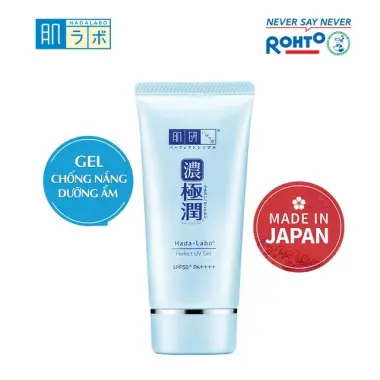 Kem chống nắng Hada Labo Koi-Gokujyun SPF50+ dưỡng ẩm, giá chỉ 275k, khuyến mãi giật khi! 2 Kem chống nắng Hada Labo Koi-Gokujyun SPF50+ dưỡng ẩm, giá chỉ 275k, khuyến mãi giật khi! 2