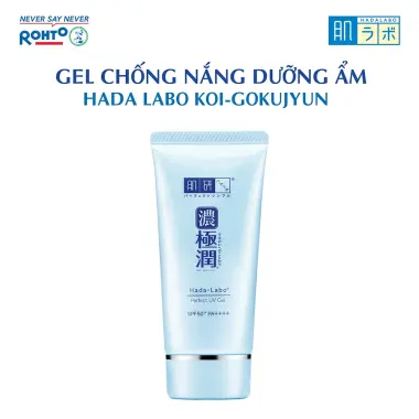 Kem chống nắng Hada Labo Koi-Gokujyun SPF50+ dưỡng ẩm, giá chỉ 275k, khuyến mãi giật khi! 4 Kem chống nắng Hada Labo Koi-Gokujyun SPF50+ dưỡng ẩm, giá chỉ 275k, khuyến mãi giật khi! 4