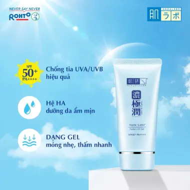 Kem chống nắng Hada Labo Koi-Gokujyun SPF50+ dưỡng ẩm, giá chỉ 275k, khuyến mãi giật khi! 6 Kem chống nắng Hada Labo Koi-Gokujyun SPF50+ dưỡng ẩm, giá chỉ 275k, khuyến mãi giật khi! 6