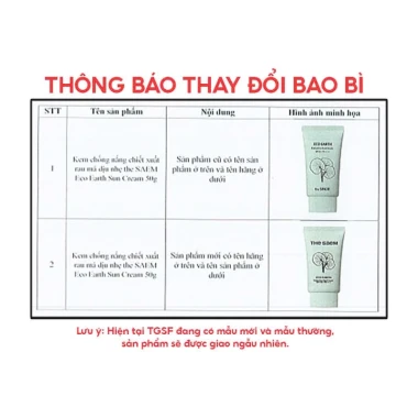 Kem Chống Nắng Hàn Quốc The Saem SPF50+ Nâng Tông Sáng Hồng 50g - Giảm 160k còn 160.000đ 3