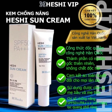 Kem Chống Nắng Heshi Sun Cream 50gr - Chống Nắng Phổ Rộng, Không Trôi, Kiềm Dầu Chỉ 462.000đ 2