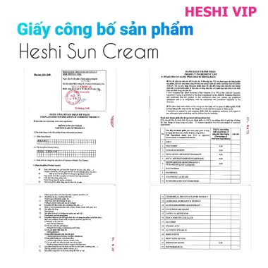 Kem Chống Nắng Heshi Sun Cream 50gr - Chống Nắng Phổ Rộng, Không Trôi, Kiềm Dầu Chỉ 462.000đ 10