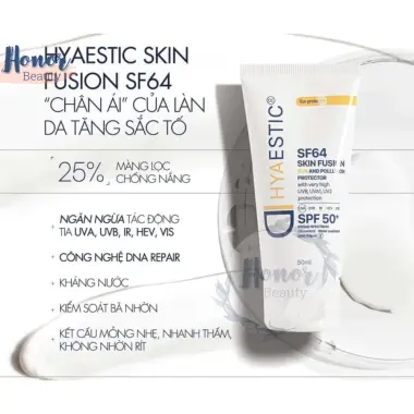 Kem Chống Nắng Hyaestic Skin Fusion SF64 SPF50+ Bảo Vệ Tối Đa Khỏi Ô Nhiễm Chỉ 765k! 5