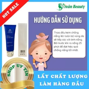Kem Chống Nắng MH LUXURY 100ml - Bảo Vệ Da, Dưỡng Sáng, Chống Lão Hóa Giá Cực Sốc Chỉ 304k 7 Kem Chống Nắng MH LUXURY 100ml - Bảo Vệ Da, Dưỡng Sáng, Chống Lão Hóa Giá Cực Sốc Chỉ 304k 7
